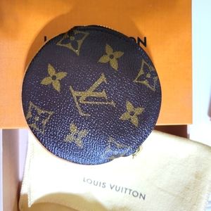 Louis Vuitton brown coin purse Monogram canvas